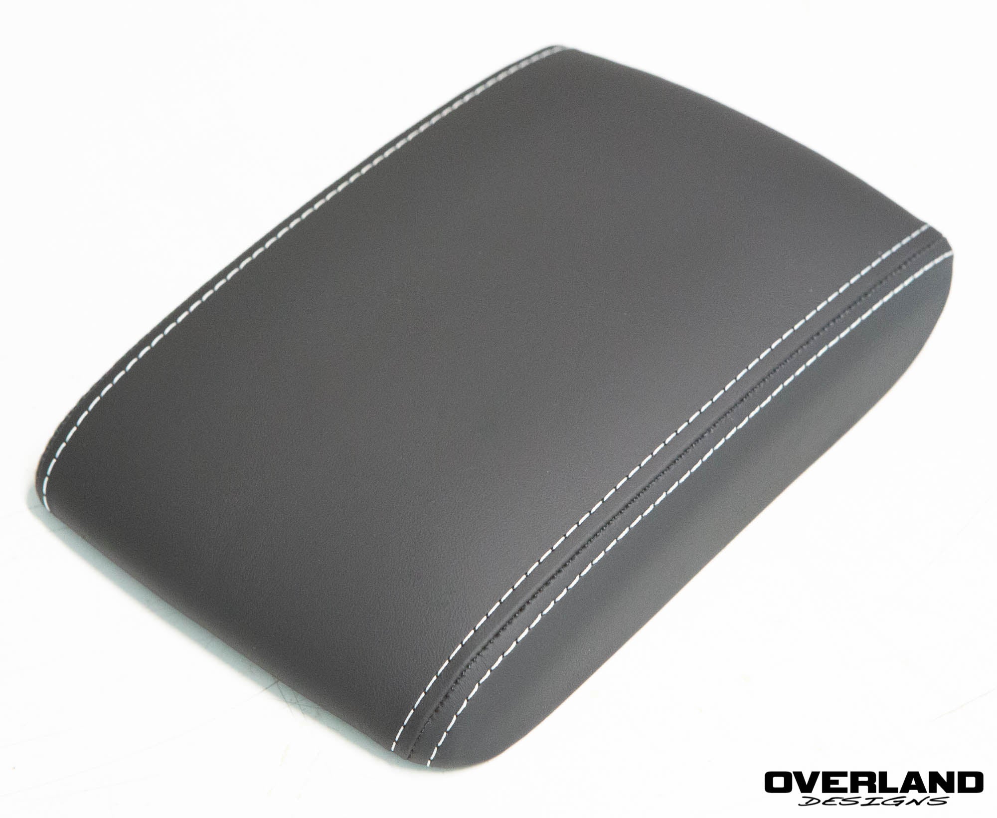 thumbnail image 2 of Pieliz Synthetic Leather Console Armrest Cover For Mitsubishi Lancer 2008-2016 – Gray With Black Stitch 2 of 6